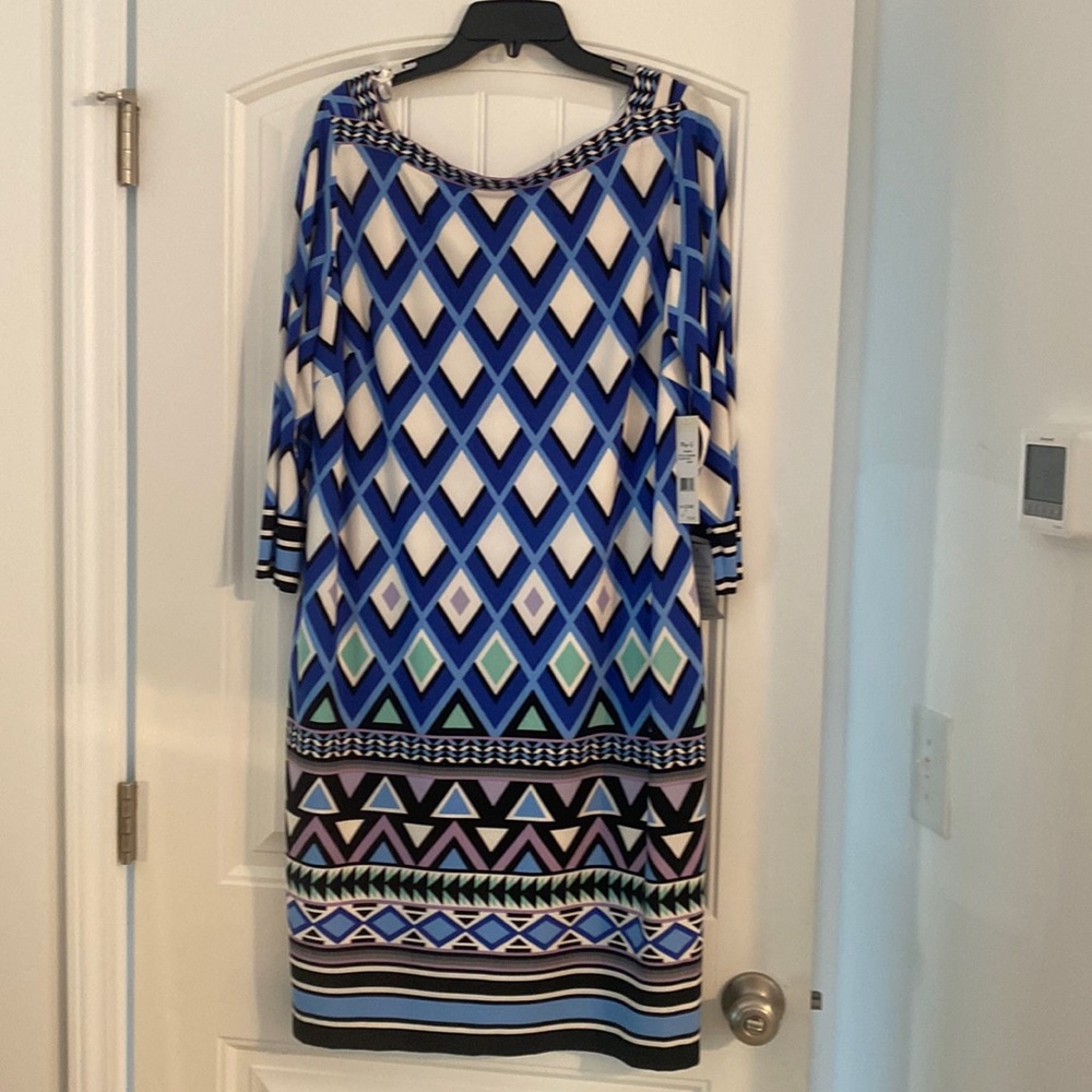 Eliza J, three-quarter length sleeve dress from Nordstrom. Tags still attached
